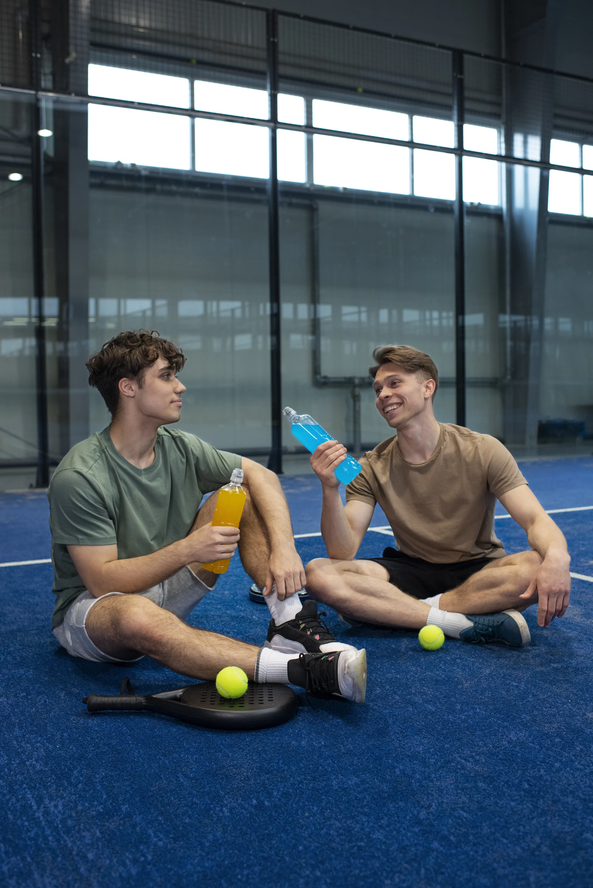 Community playing padel at Padel Fusion Hub